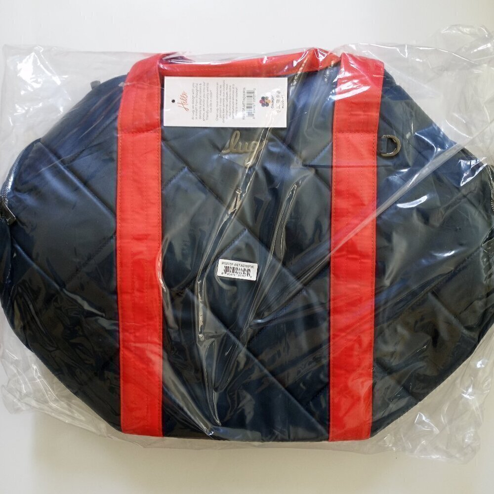 LUG Rowboat Duffel Bag / Gym Bag / Overnight Bag - Metallic Indigo & Pap… - Picture 6 of 16